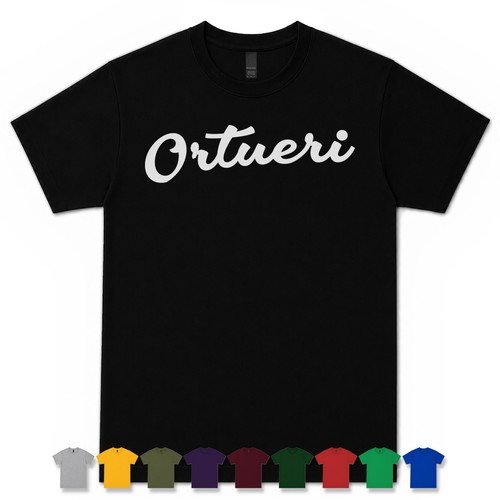 Maglietta ortueri retro script - maglietta,
