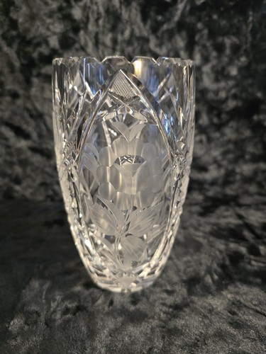 Vaso cristallo taglio inaglio - vaso,