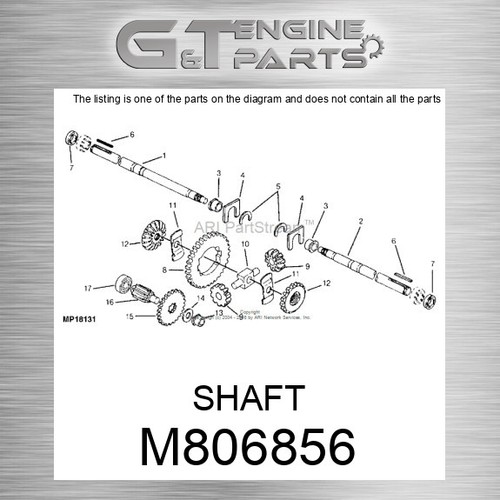 M806856 albero adatto john - albero,